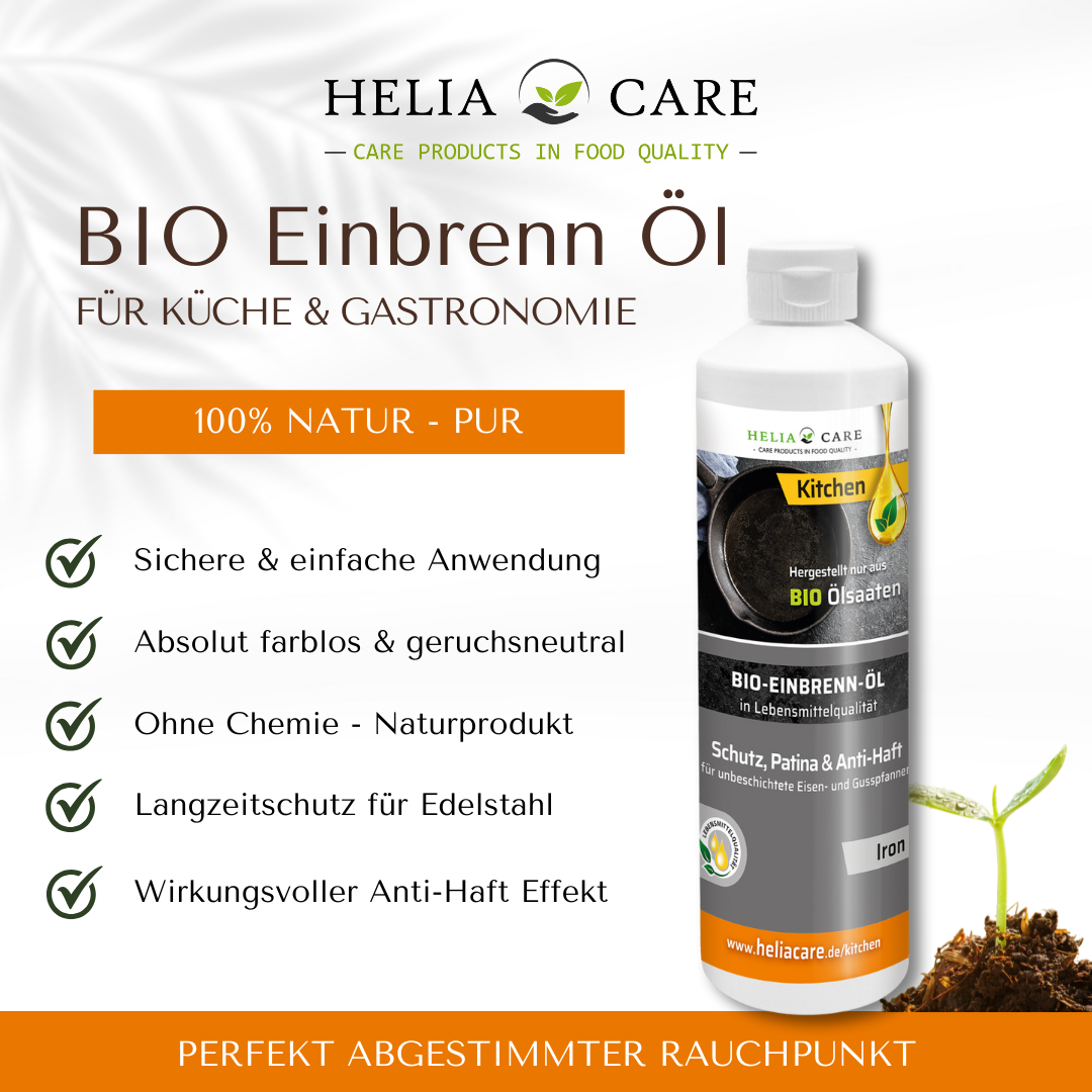 HeliaCARE® BIO-Einbrenn-Öl "Iron"