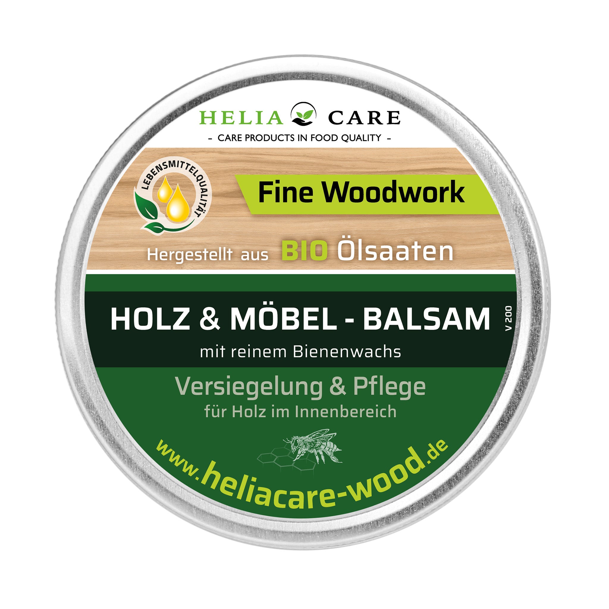 Holz Balsam von HeliaCARE lebensmittelecht